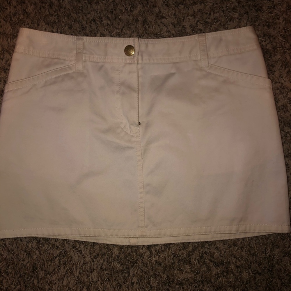 Coach White Mini Skirt